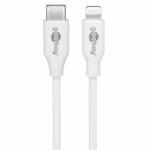 GOOBAY USB-C na Apple (Lightning) 0,5m 87W beli napajalni in sync MFi kabel