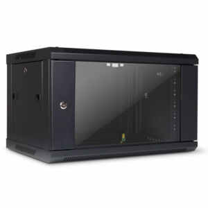 INTER-TECH SMA-6406 19" 6U 600x450 črna zidna komunikacijska omara