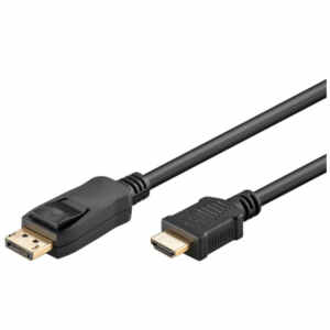 GOOBAY DisplayPort (M) na HDMI (M) 4K 60Hz 2m pozlačen črn kabel