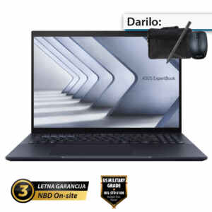 ASUS ExpertBook B5 14" (35,56cm) na dotik WUXGA Core 7 150U 16GB 1TB Windows 11 Pro torbica, pisalo prenosni računalnik (B5404CVA-WB73D0X)