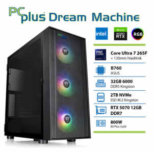 PCPLUS Dream Machine Ultra 7 265F 32GB 2TB SSD RTX 5070 12GB gaming namizni računalnik