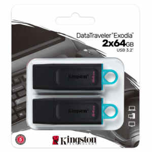 KINGSTON DataTraveler Exodia 64GB USB 3.2 Gen1 (DTX/64GB-2P), dvojno pakiranje, USB ključ