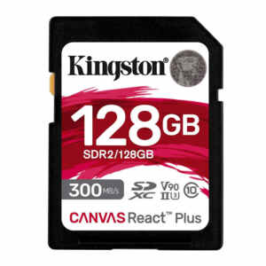KINGSTON Canvas React Plus SD 128GB Class10 UHS-II (SDR2/128GB) spominska kartica