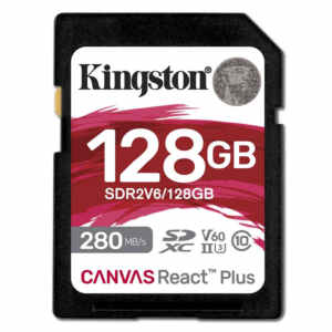 KINGSTON Canvas React Plus SD 128GB Class10 UHS-II (SDR2V6/128GB) spominska kartica