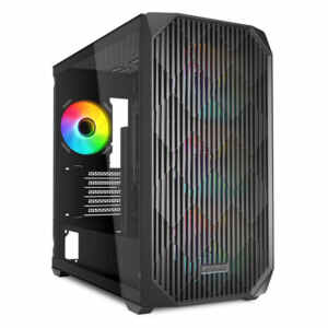 SHARKOON MK3 RGB microATX okno črno ohišje
