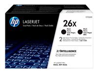 HP 26X 2-pack Black Toner Cartridges