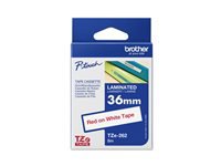 BROTHER TZE262 tape red/white 36mm
