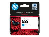 HP 655 ink cartridge cyan 600p