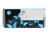 HP 738 300-ml Cyan DesignJet Ink Cartrid