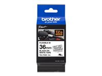 BROTHER TZEFX261 black/white 36mm