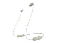 SONY WI-C100 taupe Bluetooth Headphones