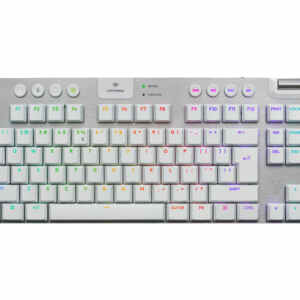 Tipkovnica Logitech G915 X LIGHTSPEED TKL, GL Tactile, Wireless, bela, SLO g.