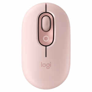 Miška Logitech POP Mouse z EMOJI, Bluetooth, roza