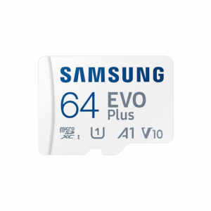 Spominska kartica Samsung EVO Plus, micro SDXC, 64GB, 160 MB/s, U1, V10, A1, UHS-I, z adapterjem
