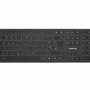 Tipkovnica Cherry KW 9100 Slim, črna, USB-C, UK SLO g.