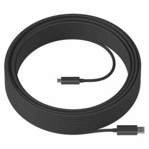 Kabel Logitech Strong Cable USB, USB 3.2, 25m, grafit