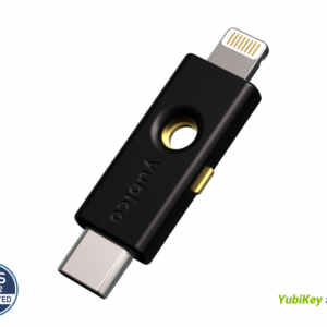 Varnostni ključ Yubico YubiKey 5Ci FIPS, USB-C in Lightning, črn