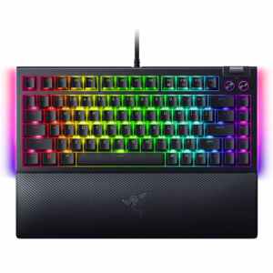 Tipkovnica Razer BlackWidow V4 75%, črna, US SLO g.
