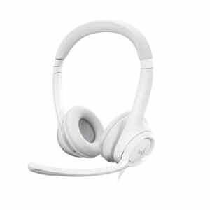 Slušalke Logitech H390, bele, USB