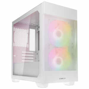 Računalniško ohišje Lian Li LANCOOL 205M Mesh, Micro-ATX, kaljeno steklo, belo