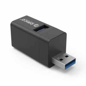 USB hub s 3 vhodi, 1x USB 3.0, 2x USB 2.0, Alu črn, ORICO MINI-U32L