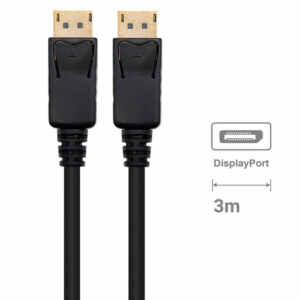 Kabel DisplayPort 1.4, M/M, 8K 60Hz, 4K 240Hz, Shielded, 3m, črn, Ewent EC1407