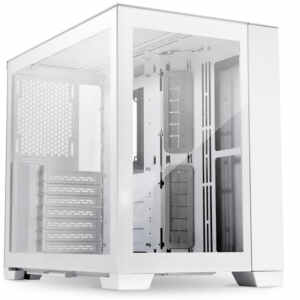 Računalniško ohišje Lian Li O11 Dynamic Mini Snow Edition, ATX, Midi-Tower, kaljeno steklo, belo
