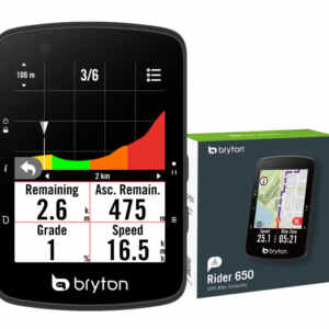 Kolesarski računalnik Bryton Rider 650 E, USB-C