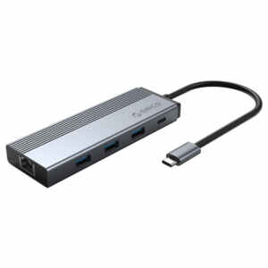 Priključna postaja USB-C, 5 in 1, 3x USB 3.0, RJ45, USB-C PD 100W, ORICO