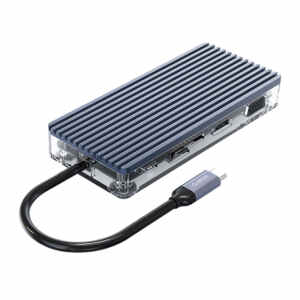 Priključna postaja USB-C, 11 in 1, 3x USB 3.0, 1x USB 2.0, HDMI, VGA, avdio, čitalec kartic, RJ45, PD 100W, ORICO WB-11P