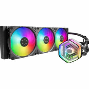 Komplet za tekočinsko hlajenje AIO Liquid Cooler Cooler Master MasterLiquid 360 Atmos, 360mm, ARGB, črn