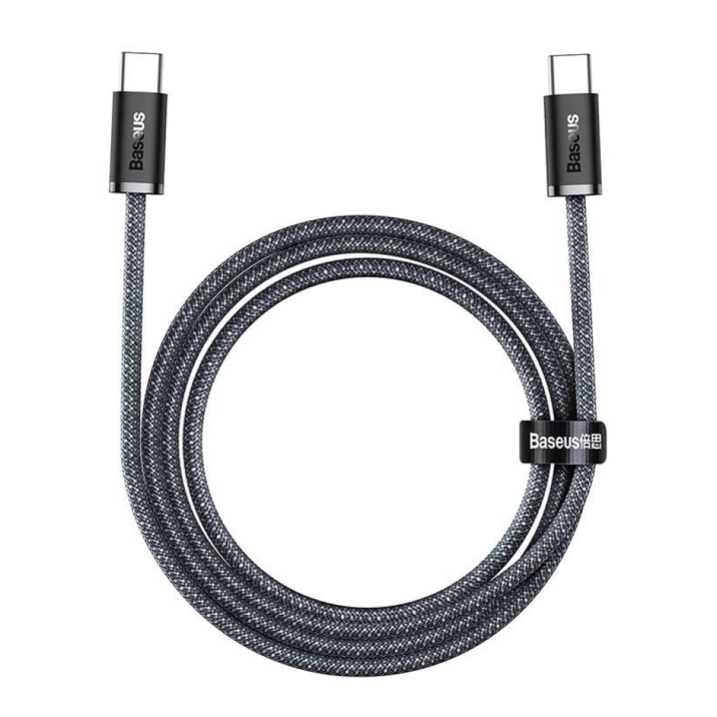Kabel USB-C => USB-C tekstil ovoj 2,00m 100W Baseus Dynamic Series - siv (CALD000316)