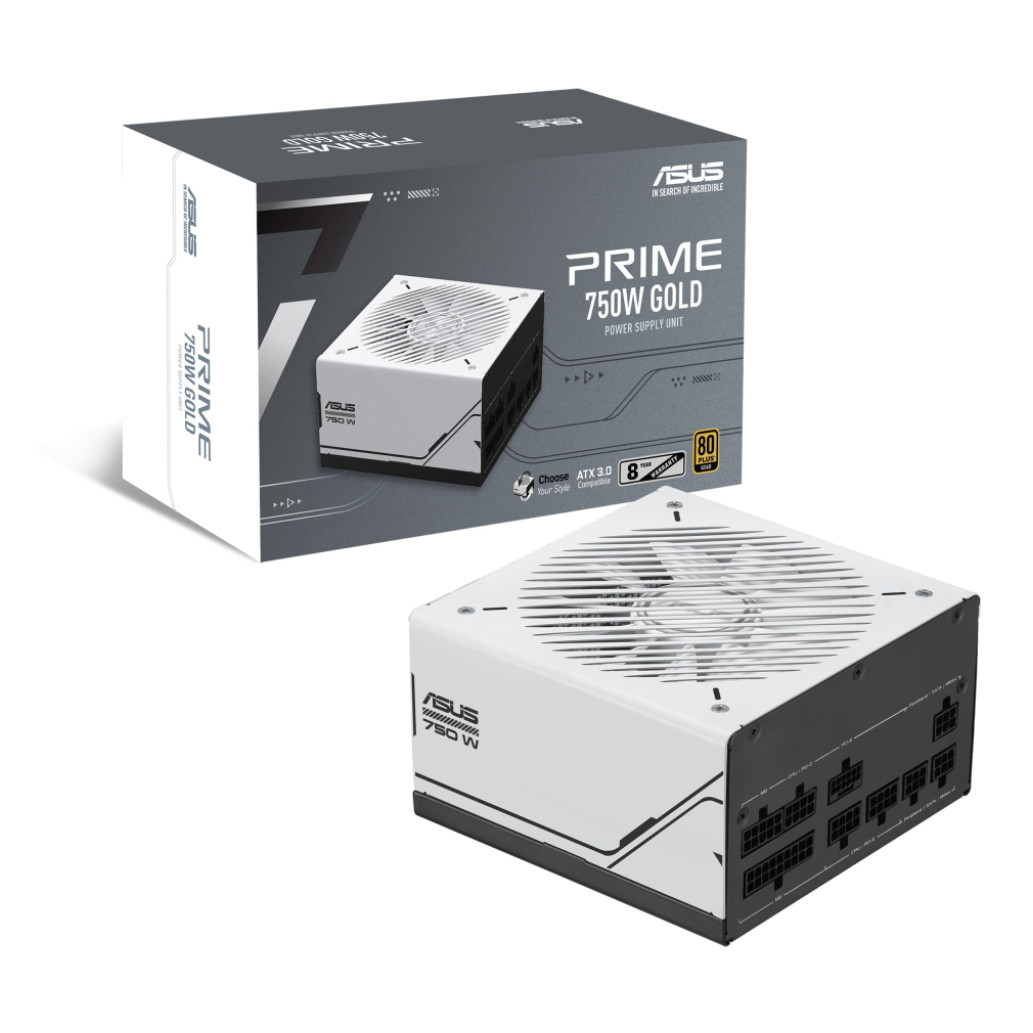 Napajalnik - 750W Asus Prime 80Plus Gold 92% ATX3.0 ATX12V Modular 135mm bela ()