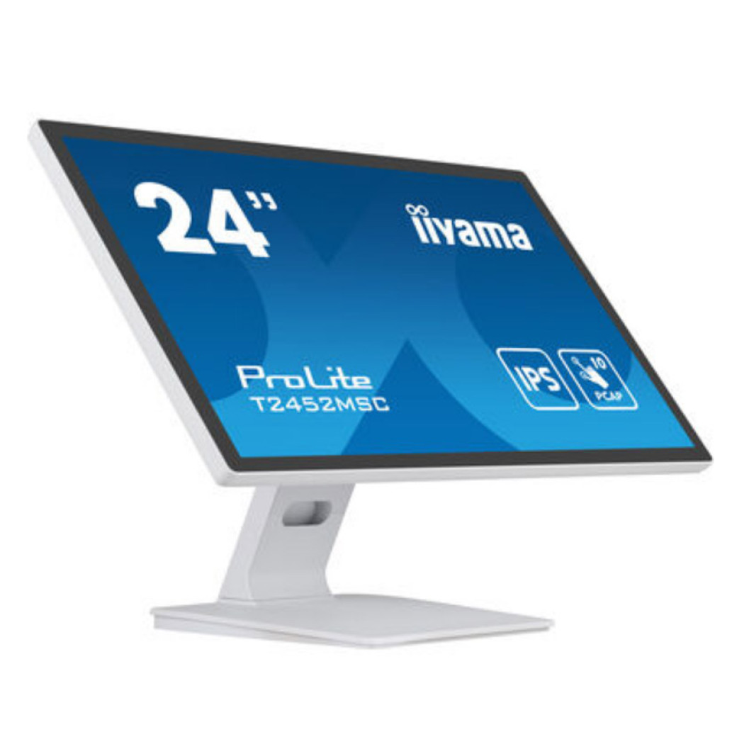 Monitor touch Iiyama 60,5 cm (23,8") T2452MSC-W1 1920x1080 POS IPS 14ms HDMI DisplayPort 2xUSB3.2 Zvočniki  ProLite interaktivni monitor