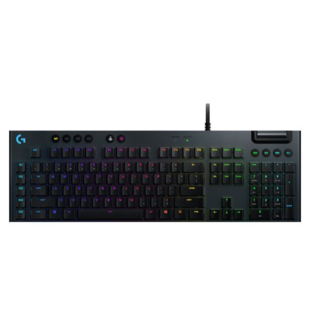 Gaming Tipkovnica Žična Logitech G815 Tactile US international | SLO gravura črna RGB (920-008992)