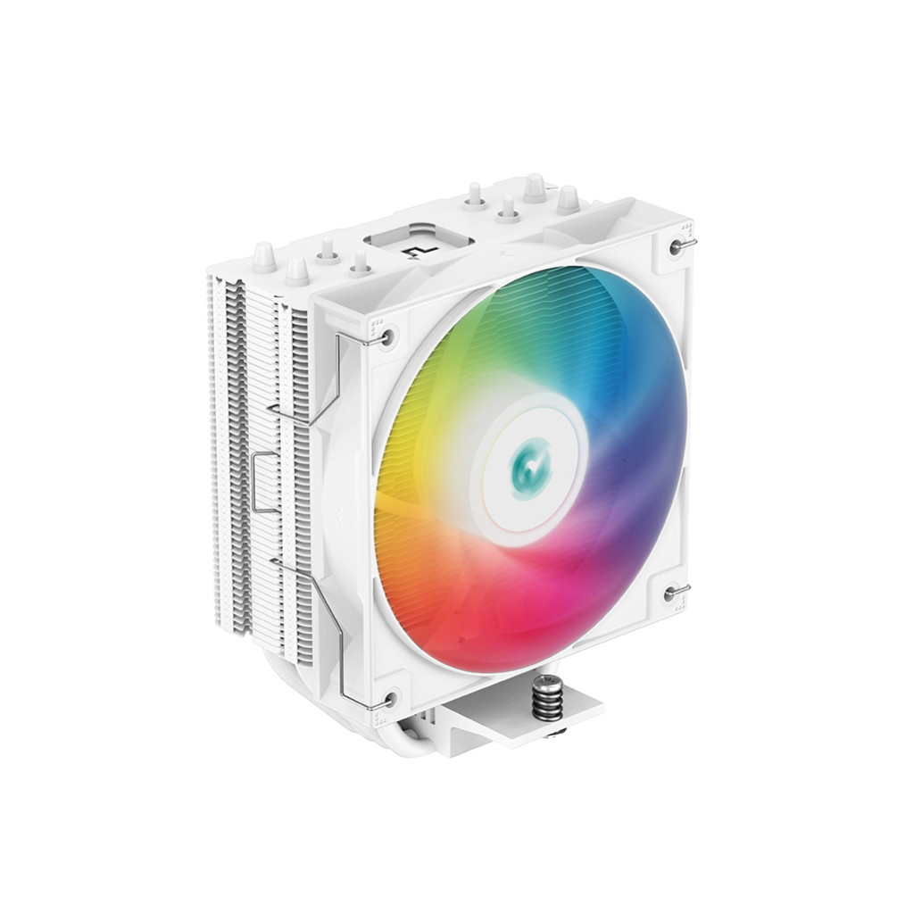 Zračni hladilnik DeepCool AG400 - 29,5 dB 155mm ARGB bela (R-AG400-WHANMC-G-2)