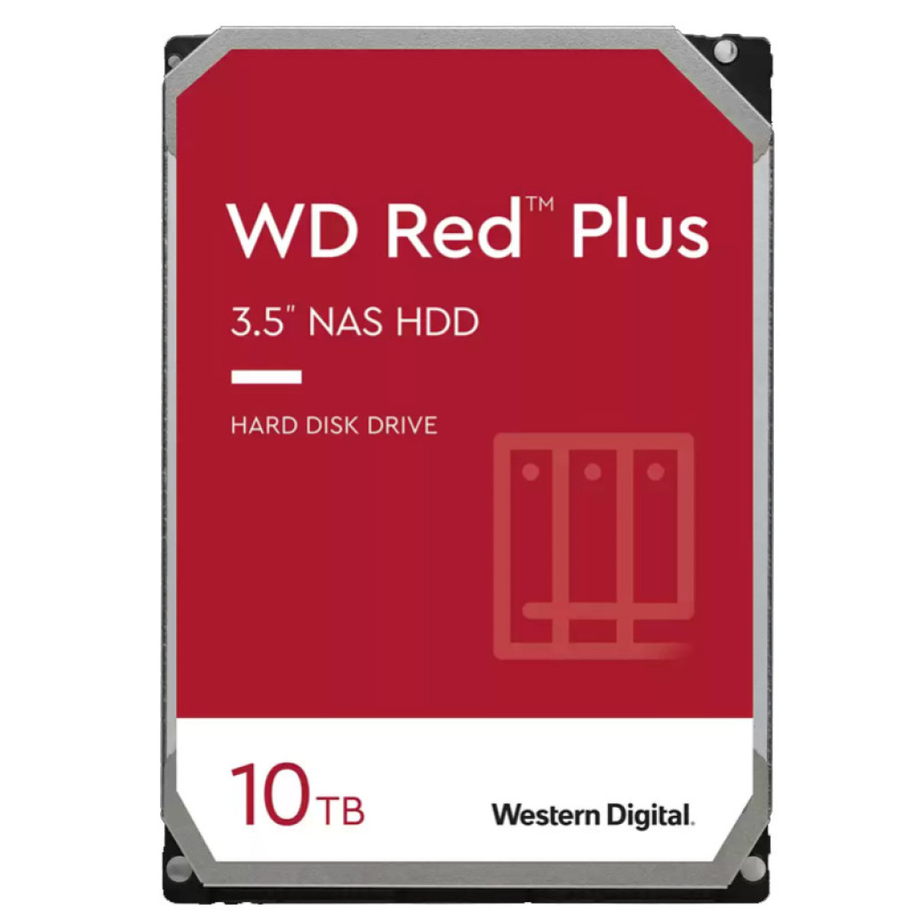 Trdi disk 10TB SATA3 WD Red Plus NAS 3,5" SATA3 256MB (WD101EFBX)