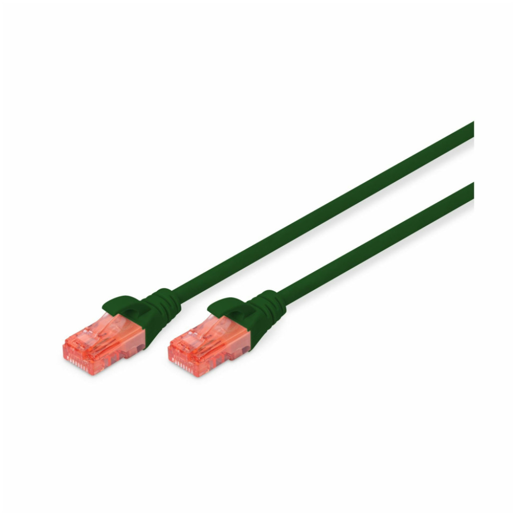 KABEL PATCH UTP Cat 6  10,00m  RJ45 1Gbit Digitus - zelen (DK-1617-100/G)