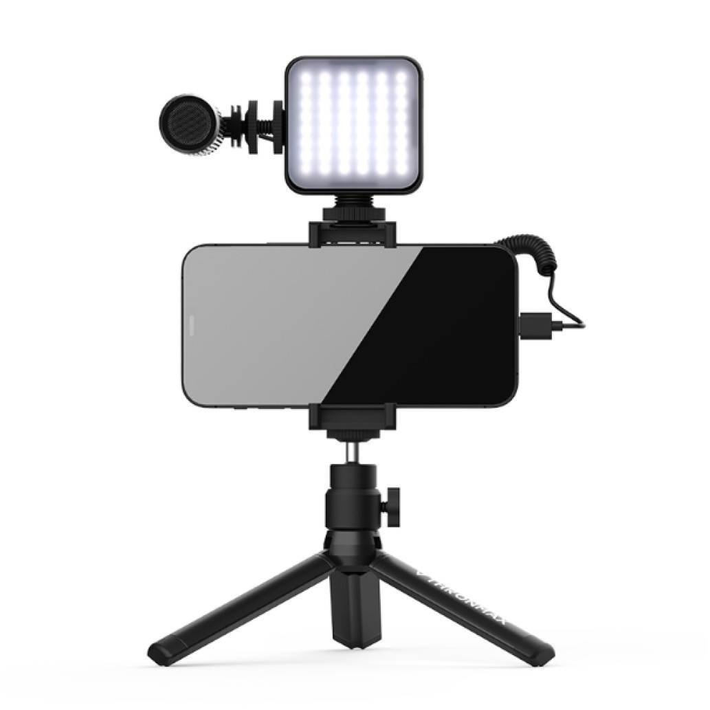 Selfie LED Mikrofon Thronmax C1P StreamMic professional - črn (C1P)