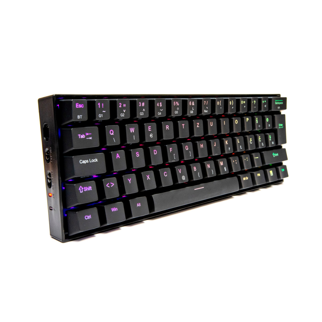 Gaming Tipkovnica USB-C Redragon DRACONIC K530 | SLO gravura črna RGB rjava stikala (10467)