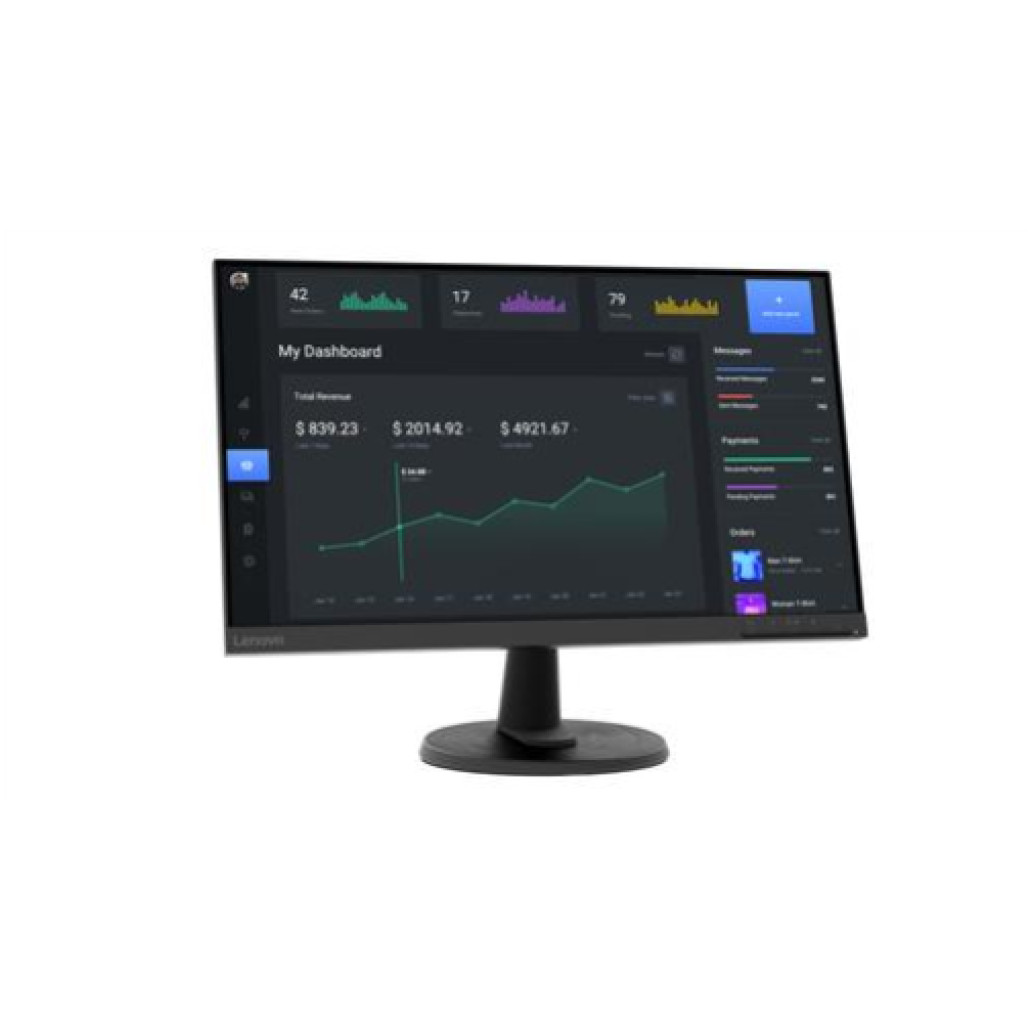 Monitor Lenovo 60,5 cm (23,8") D24-40 1920x1080 75Hz VA 4ms VGA HDMI  sRGB103,2% FreeSync