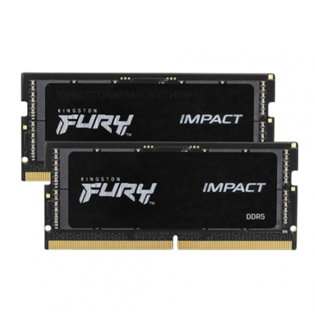SO-DIMM DDR5 32GB 4800MHz CL40 KIT (2x16GB) Kingston Fury Impact 1,1V črna (KF548S38IBK2-32)