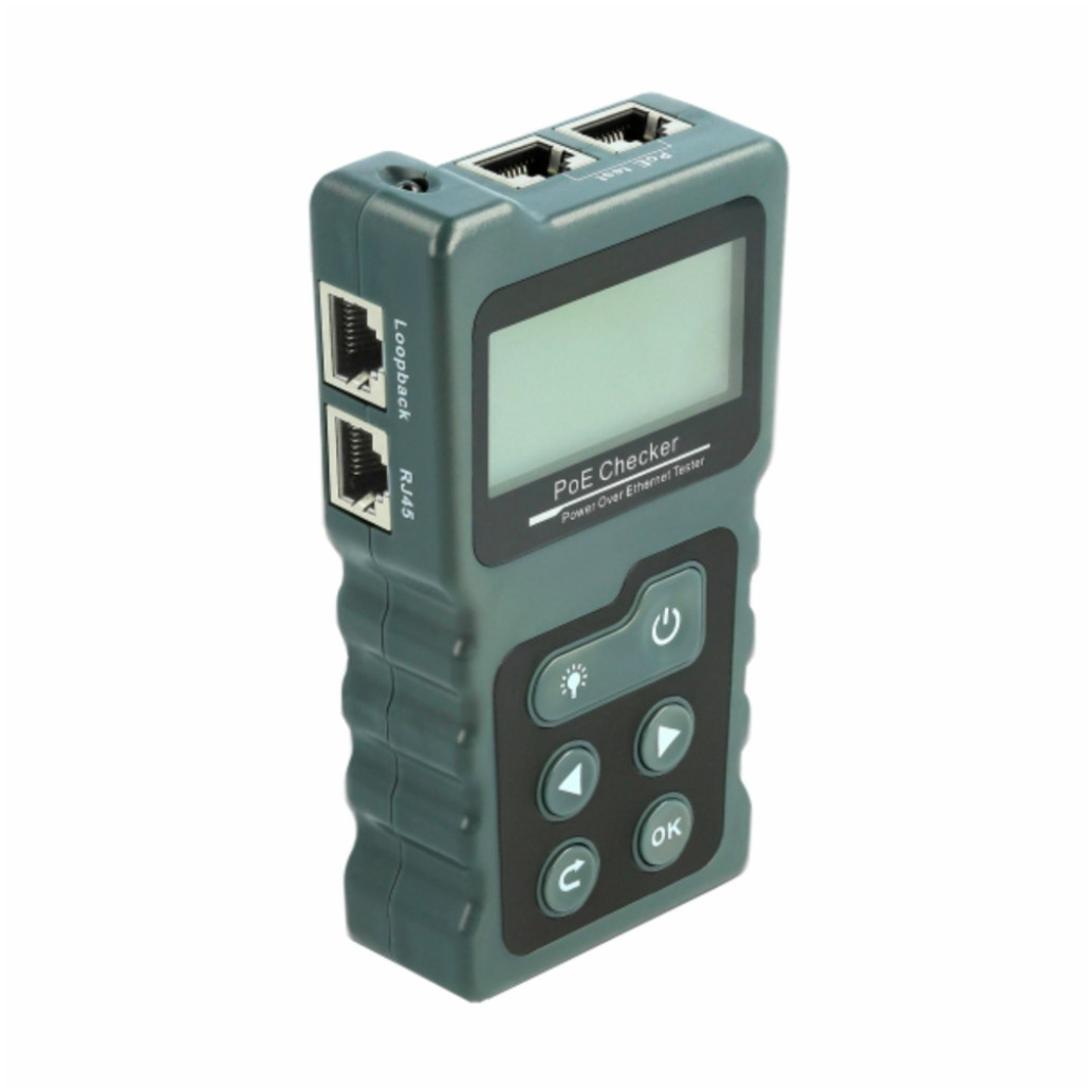 ETH LAN tester omrežja Delock RJ45, POE, DC digitalni 63110
