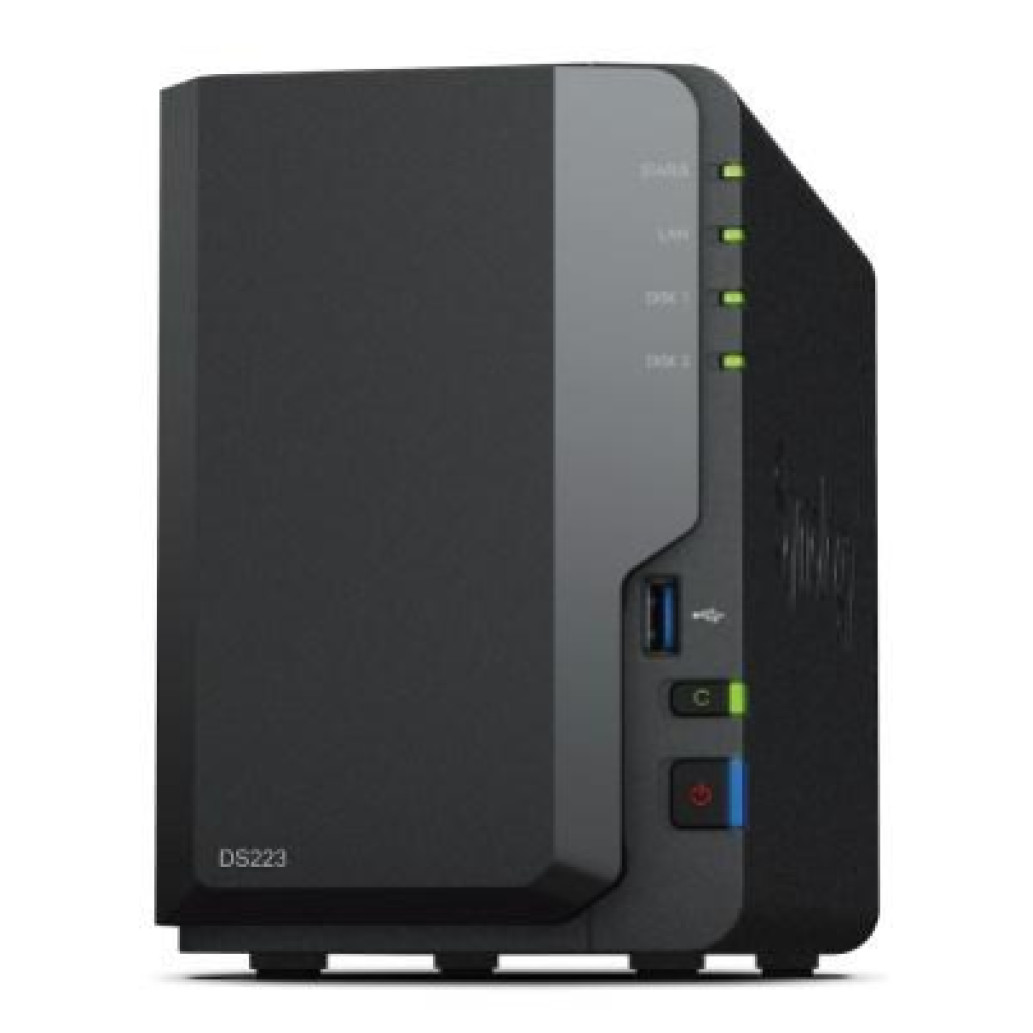 NAS ohišje Synology DS-223 (2GB, Realtek RTD1619B) All-In-One server 2x 3.5" SATA