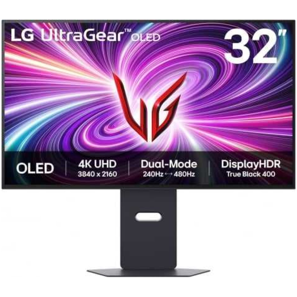 Monitor LG 80 cm (31,5") 32GS95UV-B.AEU 3840x2160 Gaming 240Hz OLED 0,03ms 2xHDMI DisplayPort 2xUSB3.0 Pivot Zvočniki 2x7W  DCI-P3-98,5% FreeSync Premium PRO G-Sync Compatible HDR400 UltraGear