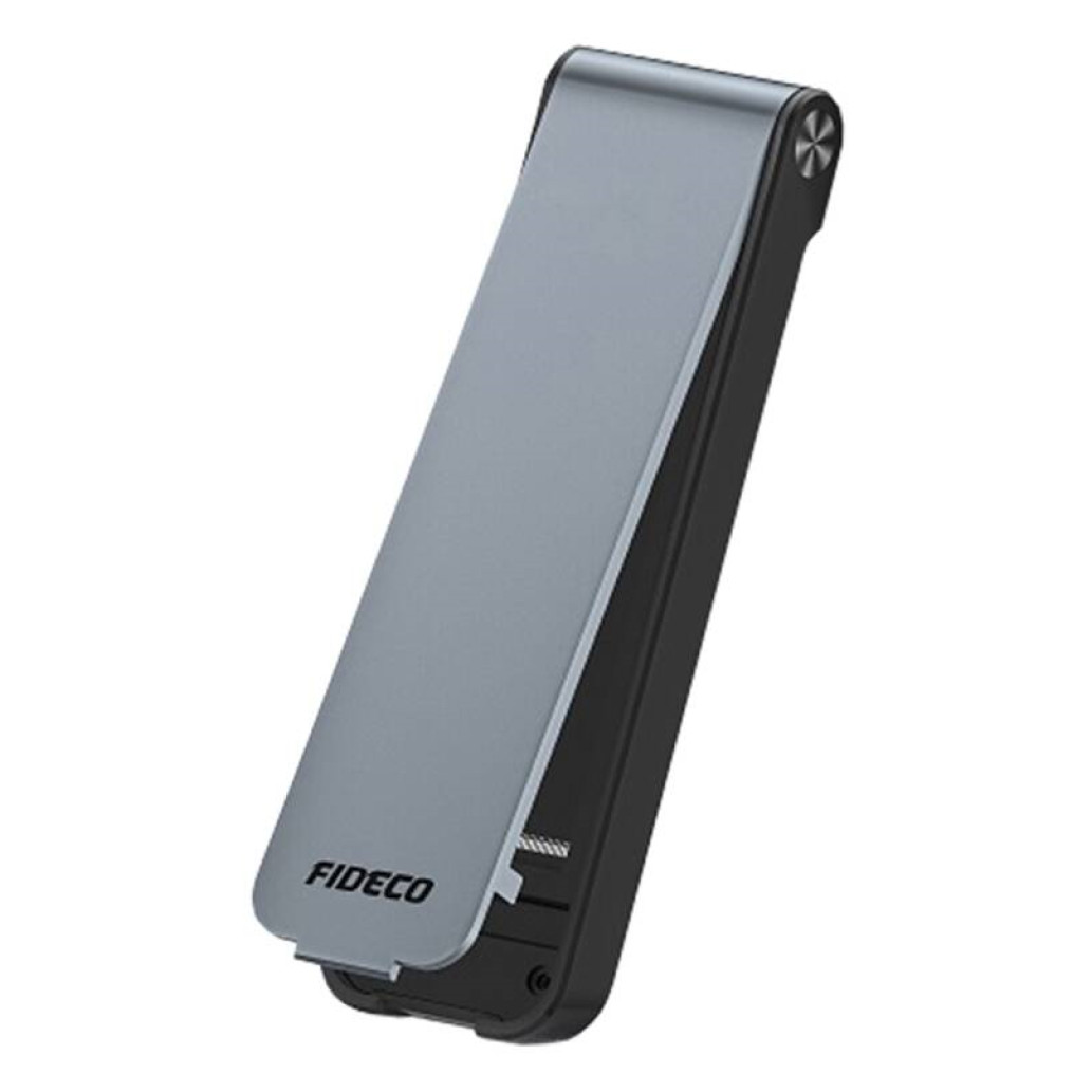 Ohišje za SSD disk M.2 => USB-C PCIe NVMe USB 3.2 Gen2 10Gbps FIDECO sivo (M210CP)