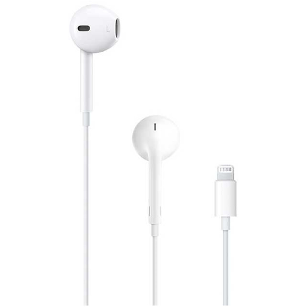 Slušalke žične Apple ušesne Lightning EarPods bela (MWTY3ZM/A)