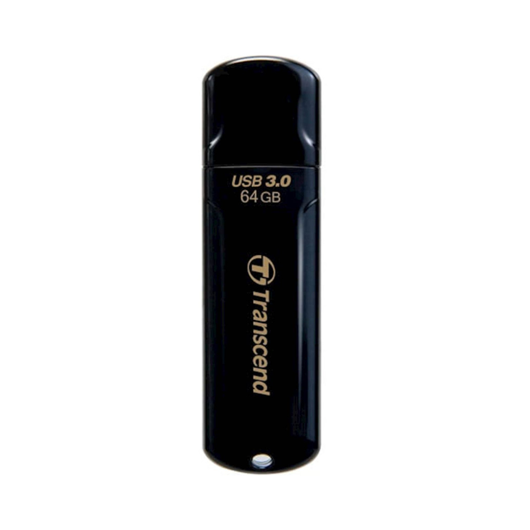Spominski ključek 64GB USB 3.0 Transcend JF700 80MB/s - plastičen/s pokrovčkom/črn (TS64GJF700)