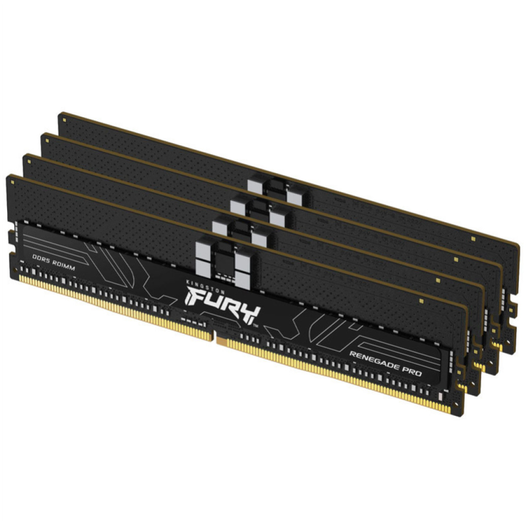 DDR5 128GB 5600MHz CL36 KIT (4x32GB) Kingston Fury Renegade Pro XMP3.0 1,25V črna (KF556R36RBK4-128)