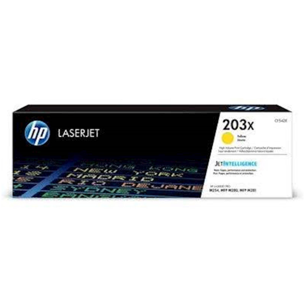 TONER HP 203X RUMEN ZA COLOR LJ Pro M254dn, M365dw, MFP M280nw, M281cdw, M281fdn (2.500 STRANI) (CF542X)